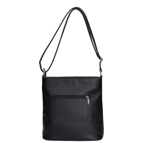 Karen 9481 fekete bronz virág rostbőr női táska