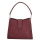 Karen 9529 bordó virág rostbőr női táska