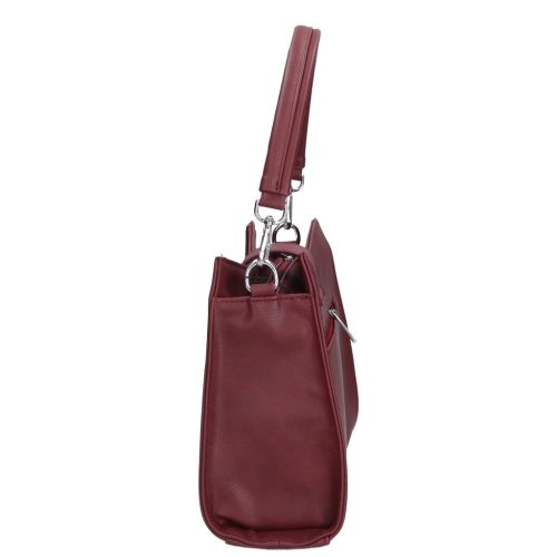 Karen 9529 bordó virág rostbőr női táska