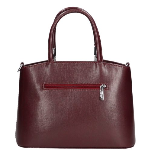 Karen 9158 bis bordó virág rostbőr női táska