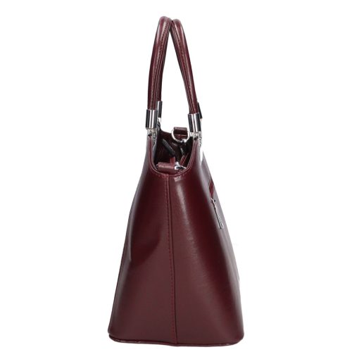 Karen 9251 bis bordó virág rostbőr női táska