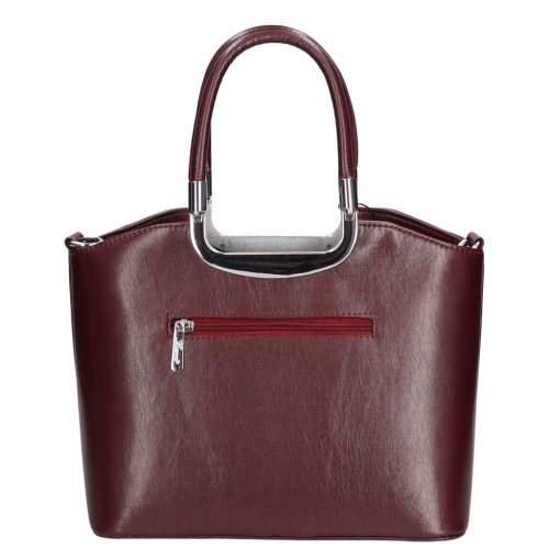 Karen 9251 bis bordó virág rostbőr női táska