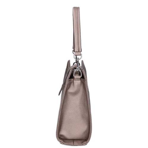 Karen 9529 bronz virág rostbőr táska