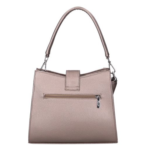 Karen 9529 bronz virág rostbőr táska