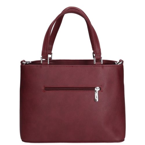 Karen D 448 bordó virág rostbőr női táska