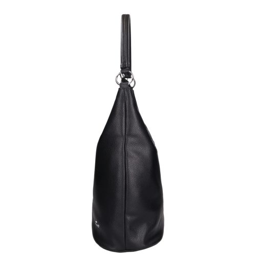 Karen 9548 fekete bronz virág rostbőr női táska