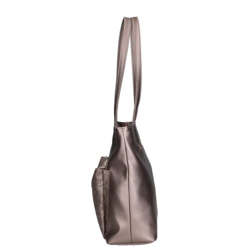 Karen 2519 bronz virág rostbőr női táska