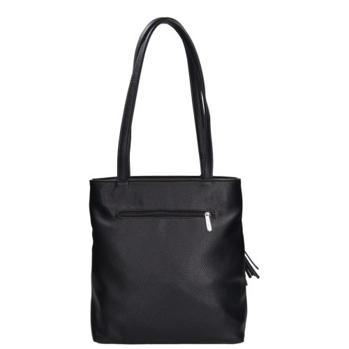 Karen 2519 fekete fonott rostbőr női táska