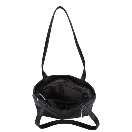 Karen 2519 fekete fonott rostbőr női táska