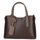 Olasz bőr 5136 barna kávé kézitáska