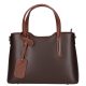 Olasz bőr 5136 barna konyak kézitáska
