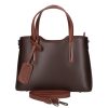Olasz bőr 5136 barna konyak kézitáska