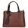 Olasz bőr 5136 konyak barna kézitáska