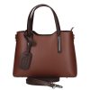 Olasz bőr 5136 konyak barna kézitáska