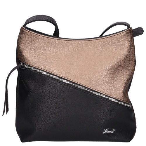 Karen rostbőr táska 1474 fekete bronz