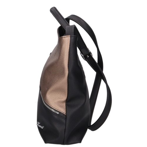 Karen rostbőr táska 1474 fekete bronz