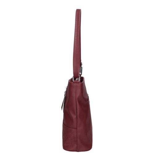 Karen N 157 bordó virág rostbőr táska