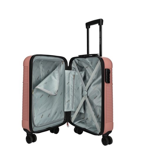 Bőrönd ENRICO BENETTI 39040-50 Louisville Pink S 4 kerekű