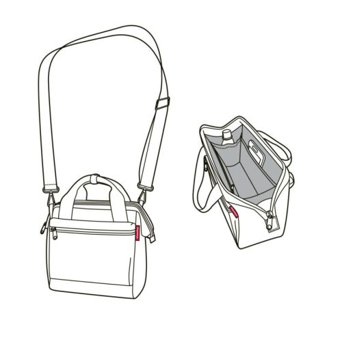 Reisenthel MQ4110 allrounder cross rhombus midnight gold női oldaltáska