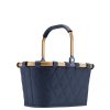 Reisenthel BN4111 carrybag XS frame rhombus midnight gold kicsi bevásárló kosár