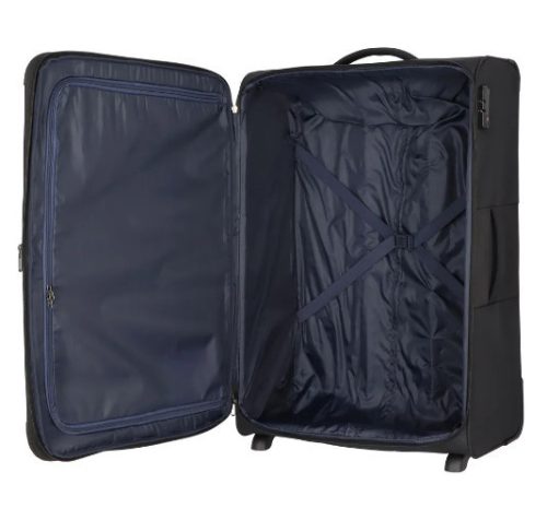 Travelite Valencia 2w L Fekete nagy méretű bőrönd