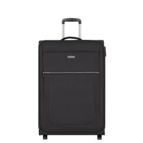 Travelite Valencia 2w M Fekete közepes bőrönd