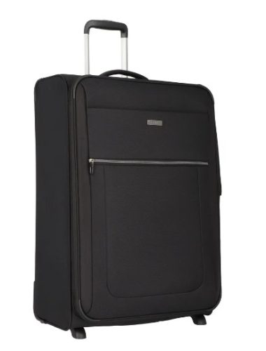 Travelite Valencia 2w M Fekete közepes bőrönd