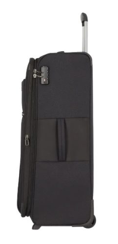 Travelite Valencia 2w M Fekete közepes bőrönd