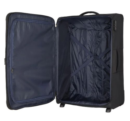 Travelite Valencia 2w M Fekete közepes bőrönd