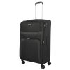 Travelite Orlando L 4w Fekete nagy méretű bőrönd