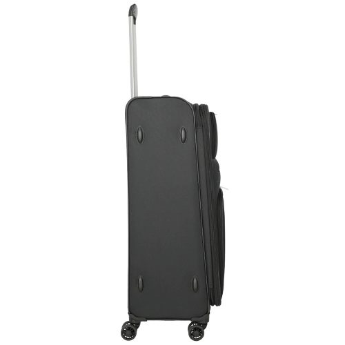 Travelite Orlando L 4w Fekete nagy méretű bőrönd