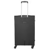 Travelite Orlando L 4w Fekete nagy méretű bőrönd