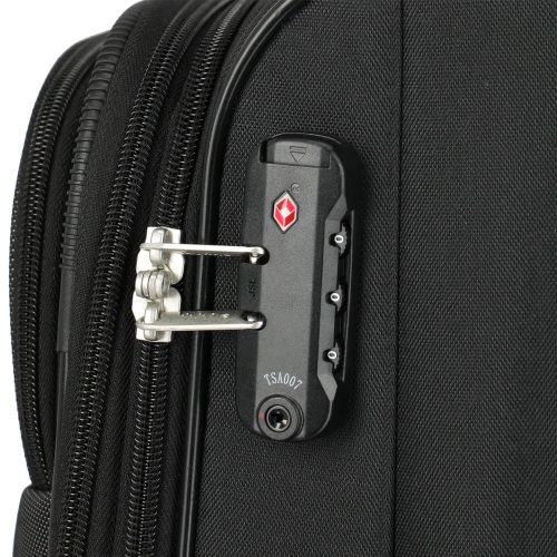 Travelite Orlando L 4w Fekete nagy méretű bőrönd