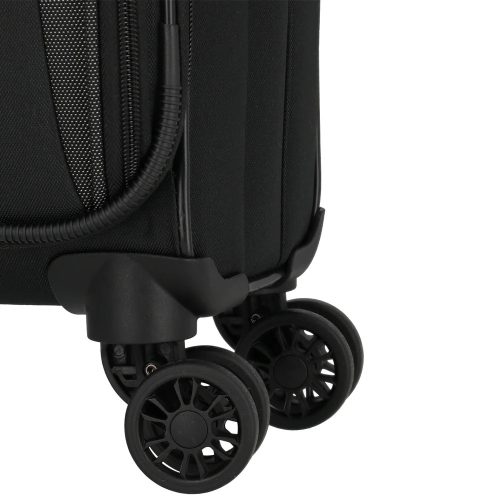 Travelite Orlando L 4w Fekete nagy méretű bőrönd