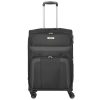 Travelite Orlando M 4w Fekete közepes bőrönd