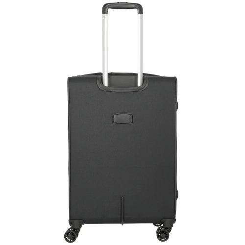 Travelite Orlando M 4w Fekete közepes bőrönd