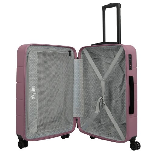 Skyline Travelite Goomera M Rózsaszín közepes bőrönd