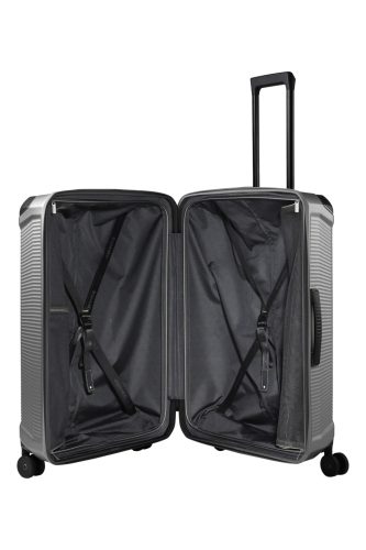 Travelite Millennium 4w L Silver nagy méretű bőrönd