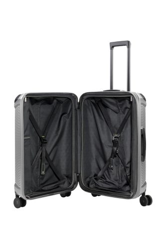 Travelite Millennium 4w M Silver bővíthető közepes méretű bőrönd