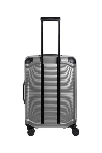 Travelite Millennium 4w M Silver bővíthető közepes méretű bőrönd