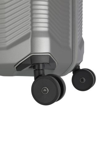 Travelite Millennium 4w M Silver bővíthető közepes méretű bőrönd
