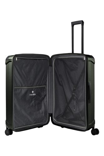 Travelite Millennium 4w L Pine green nagy méretű bőrönd