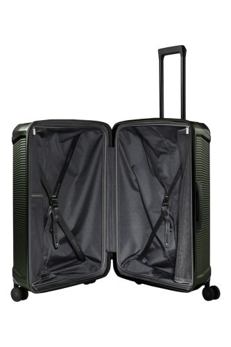 Travelite Millennium 4w L Pine green nagy méretű bőrönd