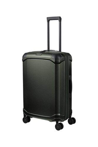 Travelite Millennium 4w M Pine green bővíthető közepes méretű bőrönd