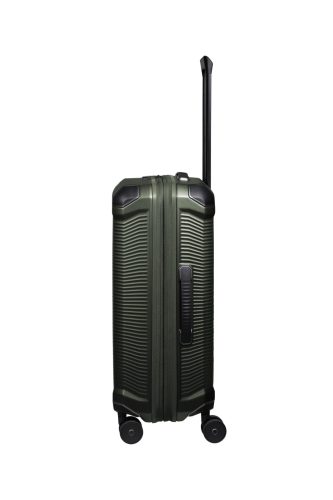 Travelite Millennium 4w M Pine green bővíthető közepes méretű bőrönd