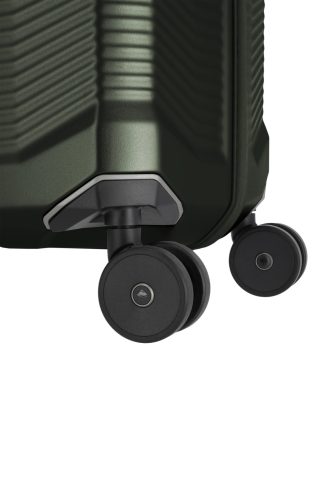 Travelite Millennium 4w M Pine green bővíthető közepes méretű bőrönd