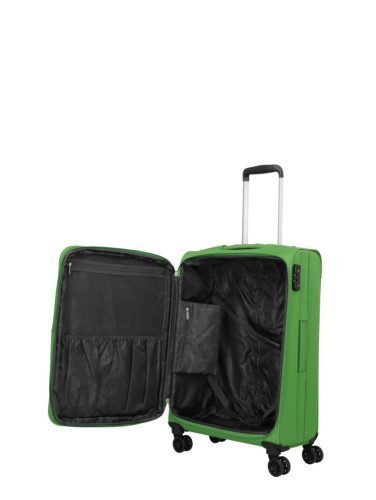 Travelite Orlando M 4w zöld 4 kerekű közepes bőrönd
