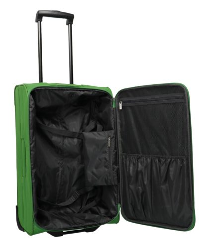 Travelite ORLANDO M zöld 2W 2 kerekű közepes bőrönd