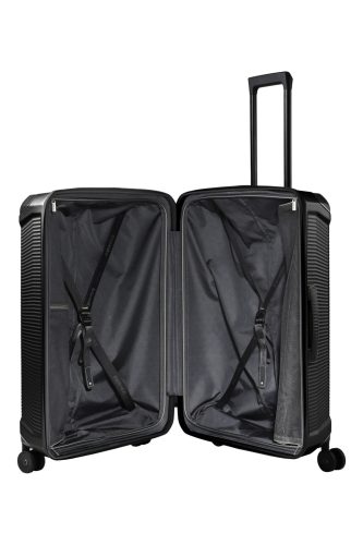 Travelite Millennium 4w L fekete nagy méretű bőrönd