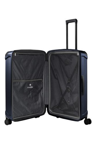 Travelite Millennium 4w L navy nagy méretű bőrönd